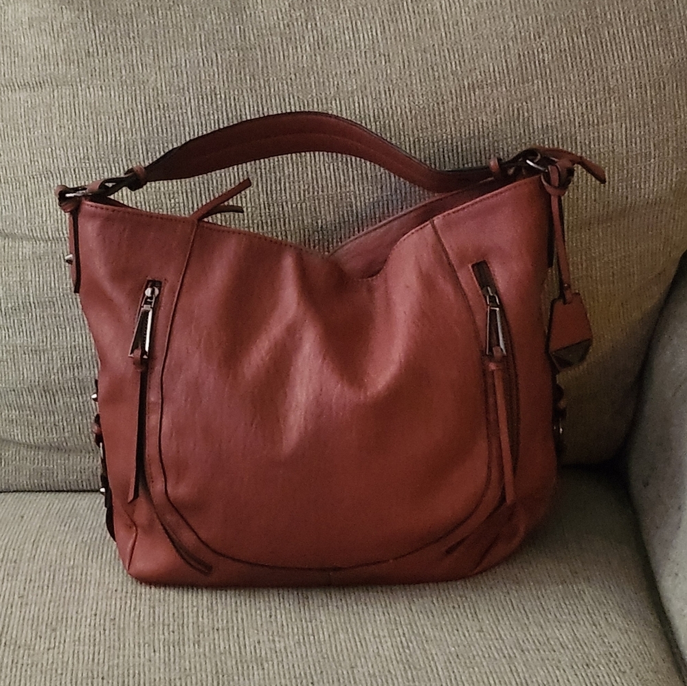 Jessica Simpson Satchel Handbag Color: Burnt Red